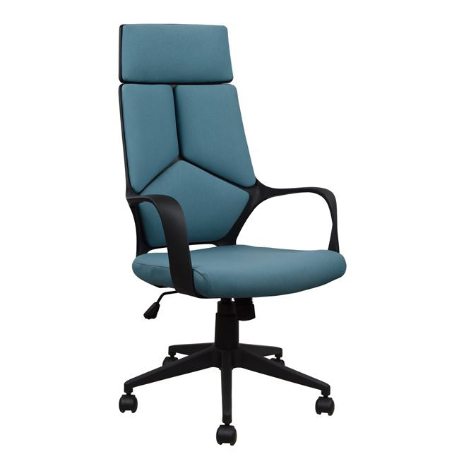 ΚΑΡΕΚΛΑ ΓΡΑΦΕΙΟΥ ANIVIA HM1054.06 ΓΚΡΙ ΣΙΕΛ & ΠΟΔΙ ΜΑΥΡΟ 64x61x126 εκ. - Pakobazaar