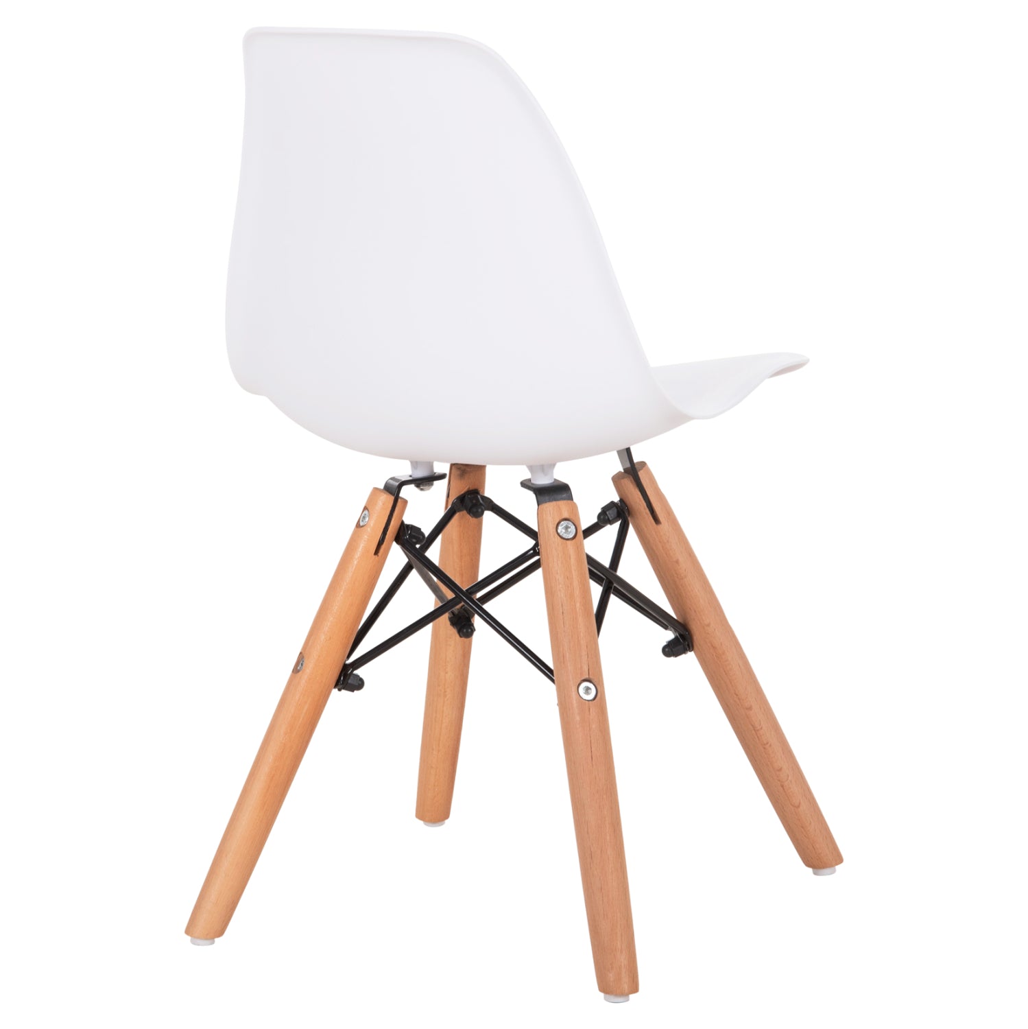 ΚΑΡΕΚΛΑ TWIST KID HM8453.01 ΞΥΛΙΝΑ ΠΟΔΙΑ Κ ΚΑΘΙΣΜΑ PP ΛΕΥΚΟ 31x34x55.5Υεκ - Pakobazaar