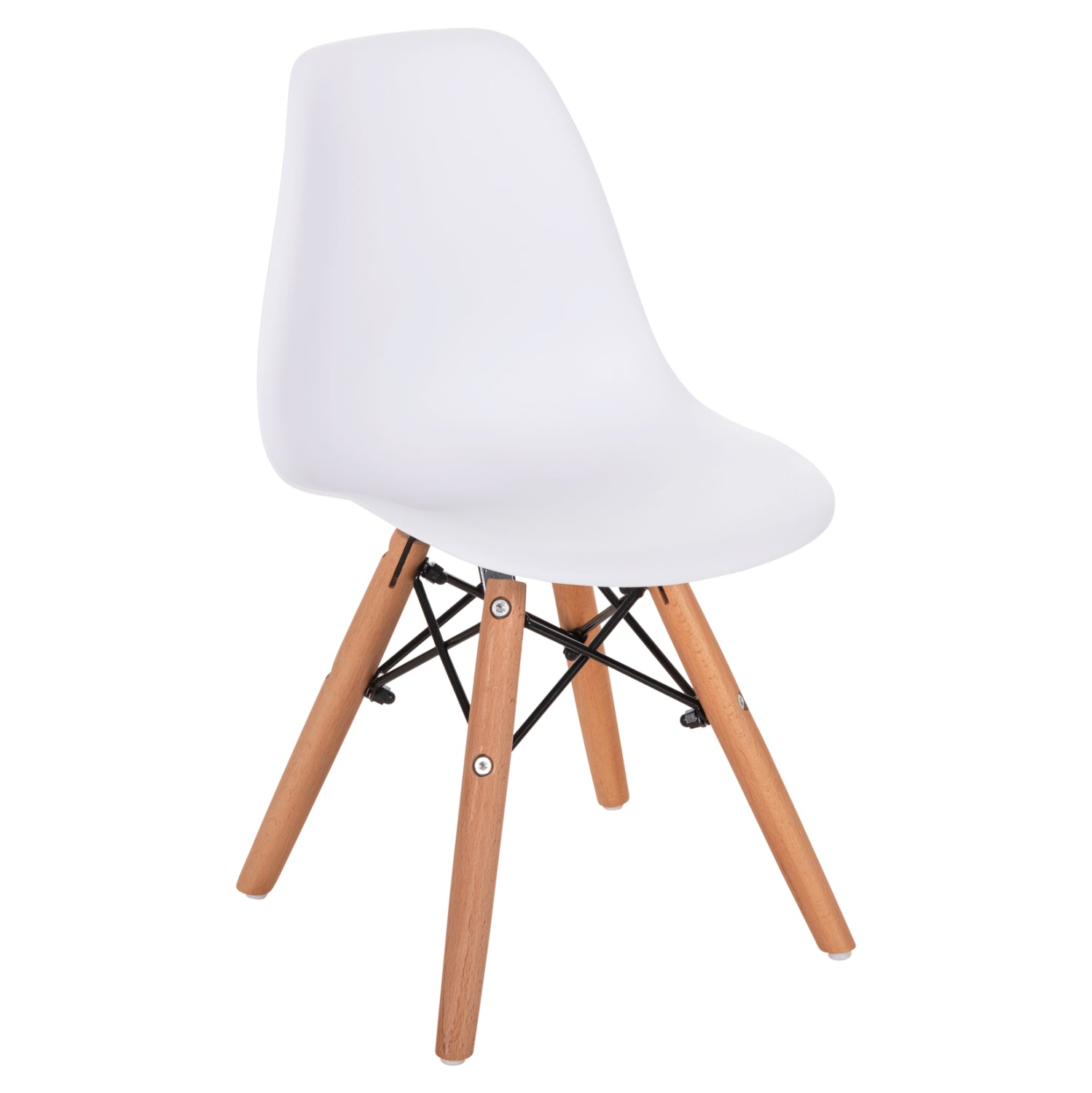 ΚΑΡΕΚΛΑ TWIST KID HM8453.01 ΞΥΛΙΝΑ ΠΟΔΙΑ Κ ΚΑΘΙΣΜΑ PP ΛΕΥΚΟ 31x34x55.5Υεκ - Pakobazaar
