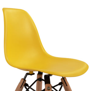 ΚΑΡΕΚΛΑ TWIST KID ΤΜΧ.HM8453.04 ΞΥΛΙΝΑ ΠΟΔΙΑ &ΚΑΘΙΣΜΑ ΚΙΤΡΙΝΟ PP 30,5Χ33Χ59 ΕΚ - Pakobazaar