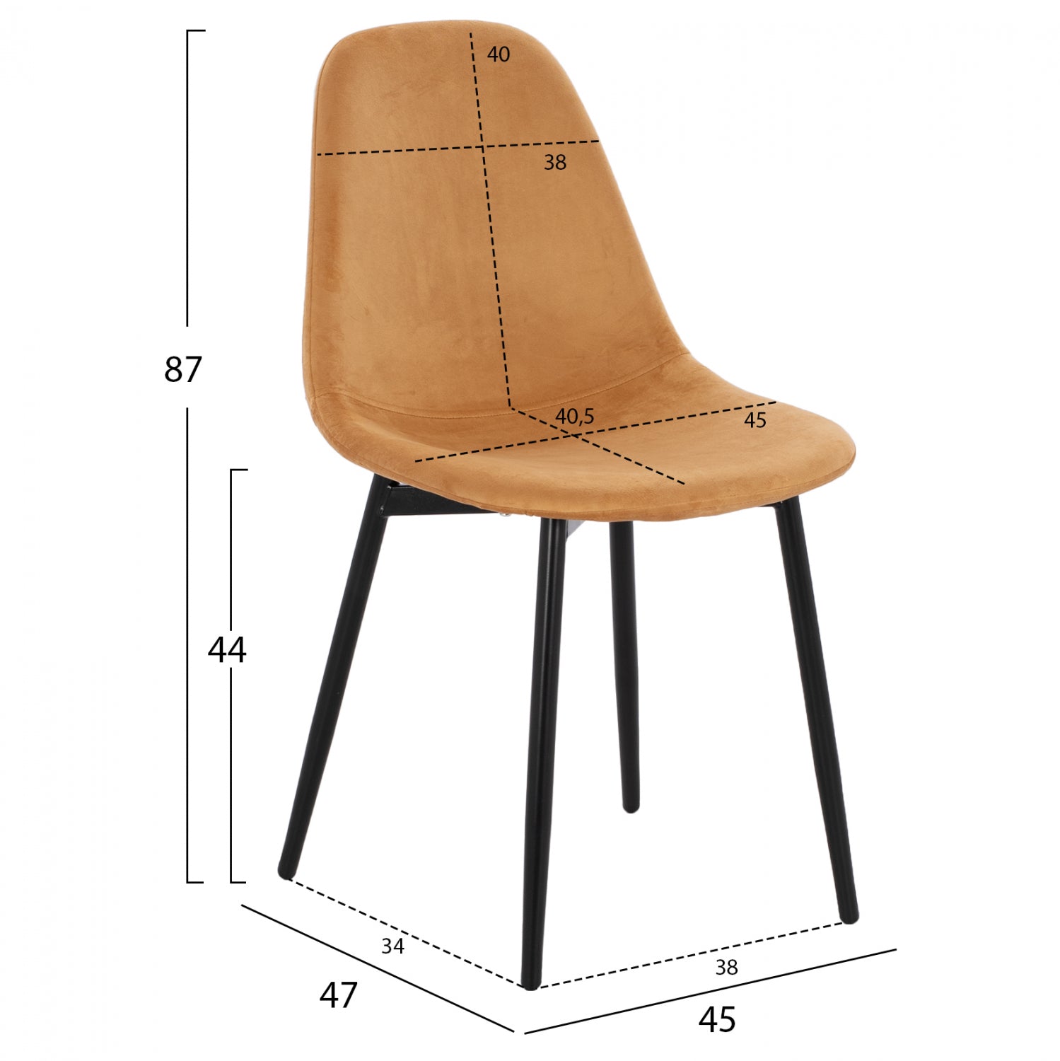 ΚΑΡΕΚΛΑ LEONARDO ΒΕΛΟΥΔΟ ΧΡΥΣΟ ΜΕ ΜΕΤΑΛΛΙΚΑ ΠΟΔΙΑ 45x47x87Υ εκ. HM00100.09 - Pakobazaar