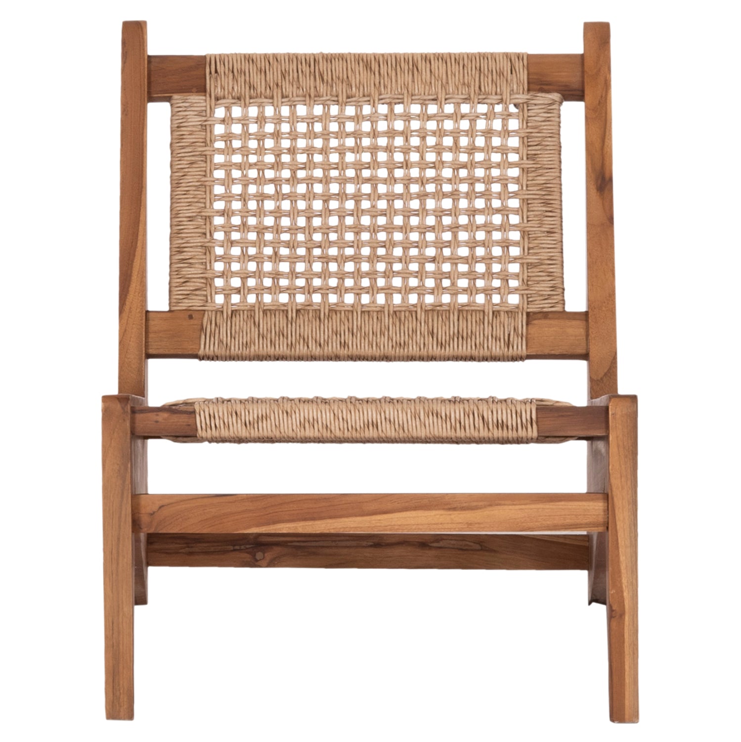 ΚΑΡΕΚΛΑ LOUNGE LUKILLA HM9913 ΞΥΛΟ TEAK ΣΕ ΦΥΣΙΚΟ--ΣΥΝΘ.ΣΧΟΙΝΙ ΜΠΕΖ 55,5x74x65Υεκ. - Pakobazaar