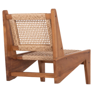 ΚΑΡΕΚΛΑ LOUNGE LUKILLA HM9913 ΞΥΛΟ TEAK ΣΕ ΦΥΣΙΚΟ--ΣΥΝΘ.ΣΧΟΙΝΙ ΜΠΕΖ 55,5x74x65Υεκ. - Pakobazaar