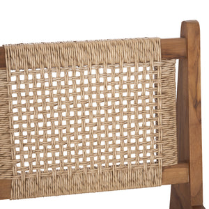 ΚΑΡΕΚΛΑ LOUNGE LUKILLA HM9913 ΞΥΛΟ TEAK ΣΕ ΦΥΣΙΚΟ--ΣΥΝΘ.ΣΧΟΙΝΙ ΜΠΕΖ 55,5x74x65Υεκ. - Pakobazaar