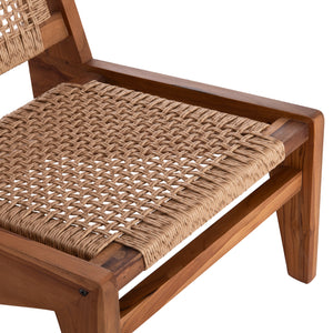 ΚΑΡΕΚΛΑ LOUNGE LUKILLA HM9913 ΞΥΛΟ TEAK ΣΕ ΦΥΣΙΚΟ--ΣΥΝΘ.ΣΧΟΙΝΙ ΜΠΕΖ 55,5x74x65Υεκ. - Pakobazaar