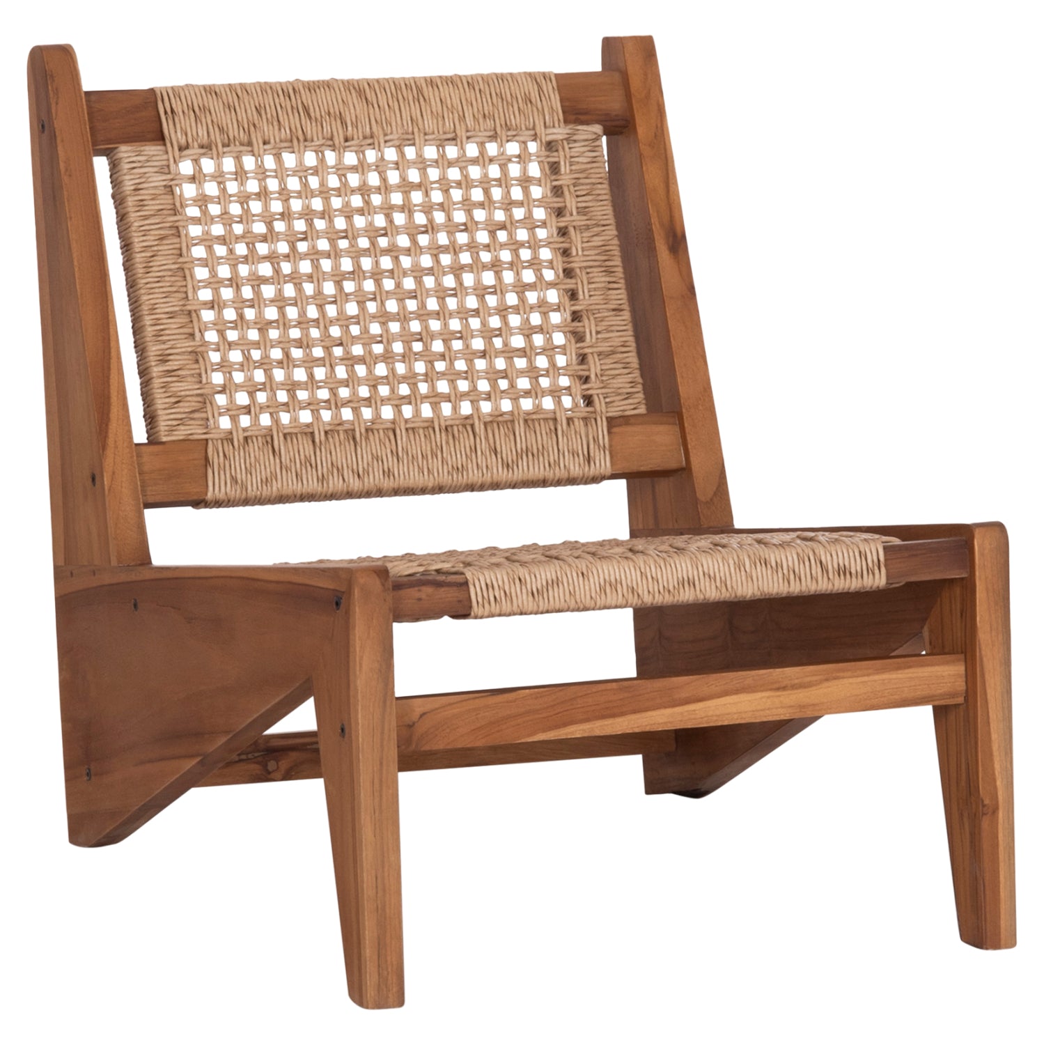 ΚΑΡΕΚΛΑ LOUNGE LUKILLA HM9913 ΞΥΛΟ TEAK ΣΕ ΦΥΣΙΚΟ--ΣΥΝΘ.ΣΧΟΙΝΙ ΜΠΕΖ 55,5x74x65Υεκ. - Pakobazaar