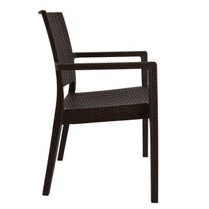 ΠΟΛΥΘΡΟΝΑ ΠΟΛΥΠΡΟΠΥΛΕΝΙΟΥ ΒΑΡΕΩΣ ΤΥΠΟΥ KAGANU DARK BROWN HM5134.09 57x55,5x89 εκ. - Pakobazaar