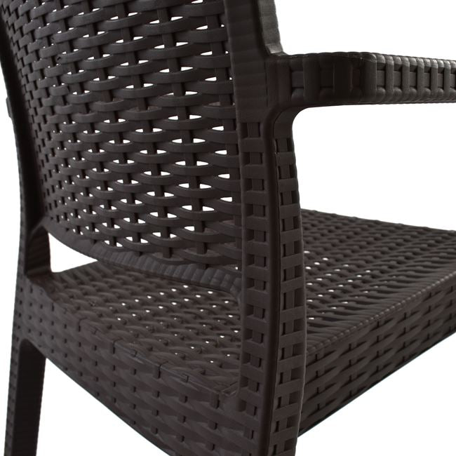 ΠΟΛΥΘΡΟΝΑ ΠΟΛΥΠΡΟΠΥΛΕΝΙΟΥ ΒΑΡΕΩΣ ΤΥΠΟΥ KAGANU DARK BROWN HM5134.09 57x55,5x89 εκ. - Pakobazaar