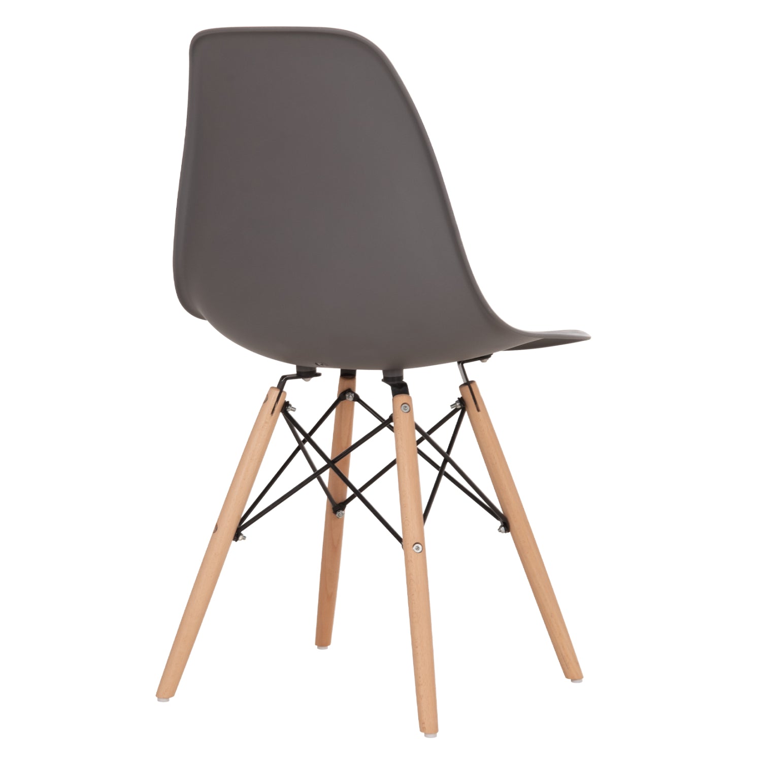 ΚΑΡΕΚΛΑ ΜΕ ΞΥΛΙΝΑ ΠΟΔΙΑ ΚΑΙ ΚΑΘΙΣΜΑ TWIST PP ΓΚΡΙ HM8460.10 46x50x82 εκ. - Pakobazaar