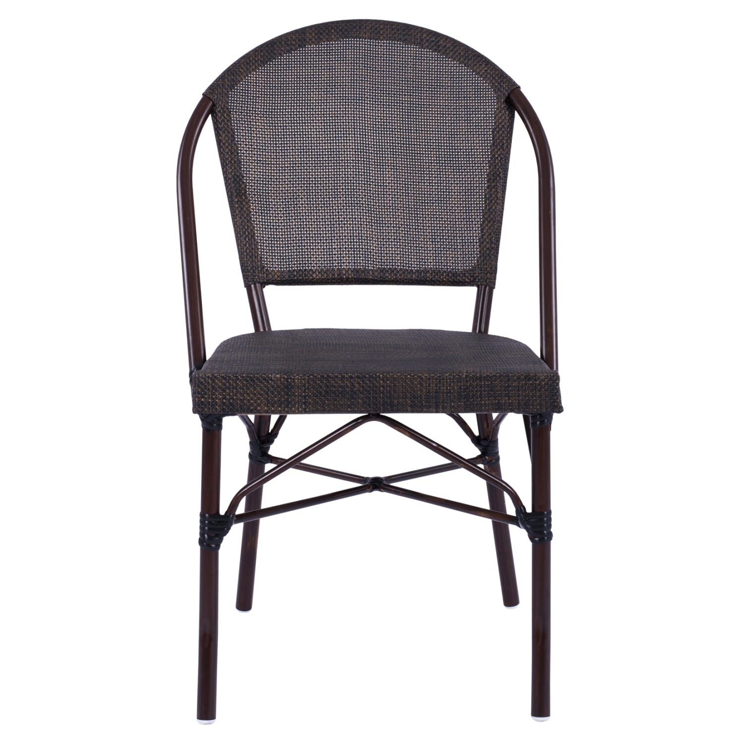 ΚΑΡΕΚΛΑ PRETORIA ΜΕΤΑΛΛΙΚΗ BAMBOO LOOK ΚΑΦΕ HM5718 54x62x89 εκ. - Pakobazaar