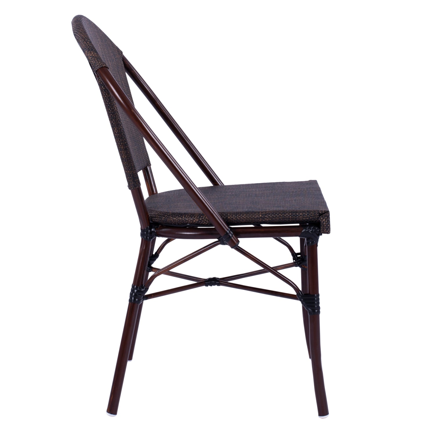 ΚΑΡΕΚΛΑ PRETORIA ΜΕΤΑΛΛΙΚΗ BAMBOO LOOK ΚΑΦΕ HM5718 54x62x89 εκ. - Pakobazaar