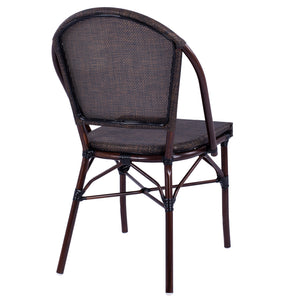 ΚΑΡΕΚΛΑ PRETORIA ΜΕΤΑΛΛΙΚΗ BAMBOO LOOK ΚΑΦΕ HM5718 54x62x89 εκ. - Pakobazaar