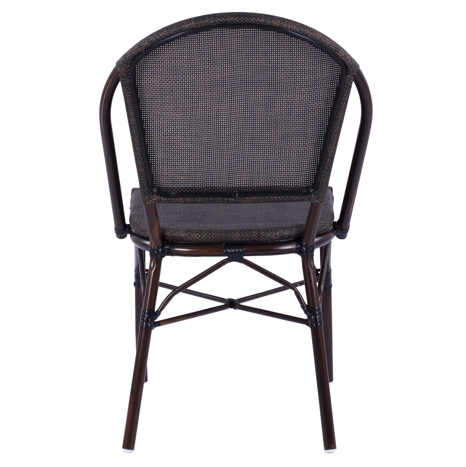 ΚΑΡΕΚΛΑ PRETORIA ΜΕΤΑΛΛΙΚΗ BAMBOO LOOK ΚΑΦΕ HM5718 54x62x89 εκ. - Pakobazaar