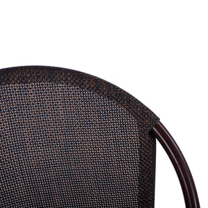 ΚΑΡΕΚΛΑ PRETORIA ΜΕΤΑΛΛΙΚΗ BAMBOO LOOK ΚΑΦΕ HM5718 54x62x89 εκ. - Pakobazaar