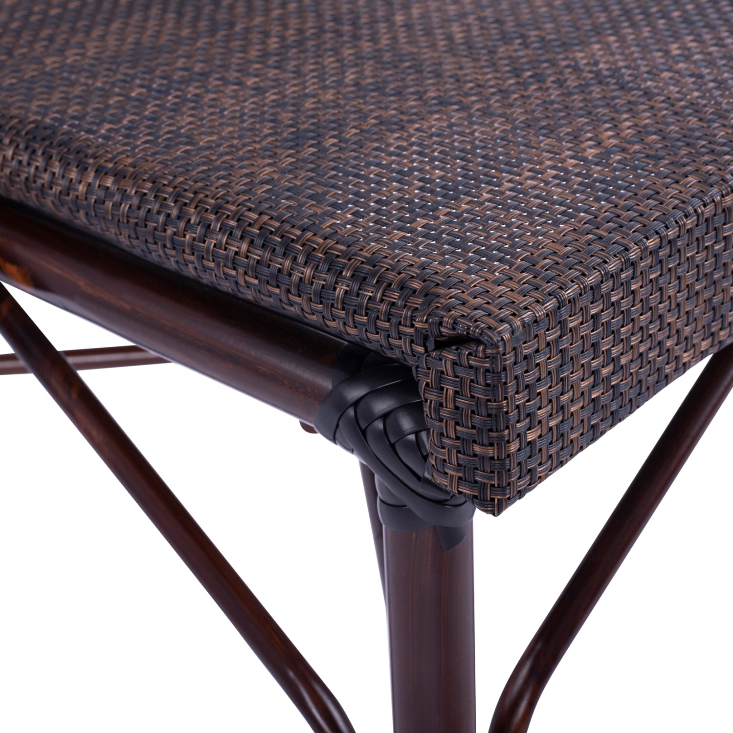 ΚΑΡΕΚΛΑ PRETORIA ΜΕΤΑΛΛΙΚΗ BAMBOO LOOK ΚΑΦΕ HM5718 54x62x89 εκ. - Pakobazaar