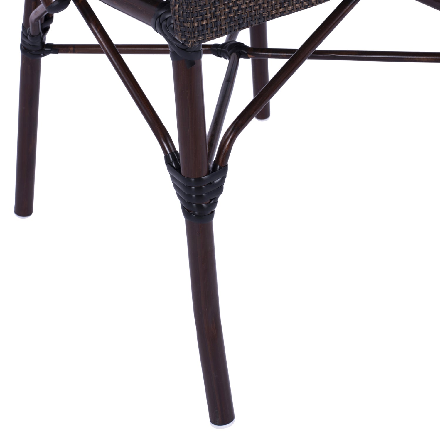 ΚΑΡΕΚΛΑ PRETORIA ΜΕΤΑΛΛΙΚΗ BAMBOO LOOK ΚΑΦΕ HM5718 54x62x89 εκ. - Pakobazaar