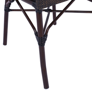 ΚΑΡΕΚΛΑ PRETORIA ΜΕΤΑΛΛΙΚΗ BAMBOO LOOK ΚΑΦΕ HM5718 54x62x89 εκ. - Pakobazaar