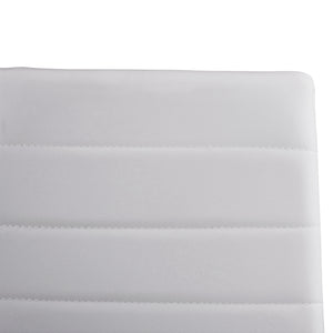ΚΑΡΕΚΛΑ ΜΕΤΑΛΛΙΚΗ LADY HM0037.11 ΛΕΥΚΟ PU ΜΕΤΑΛΛΙΚΟ ΣΚΕΛΕΤΟ K/D 40x48x95Y εκ. - Pakobazaar