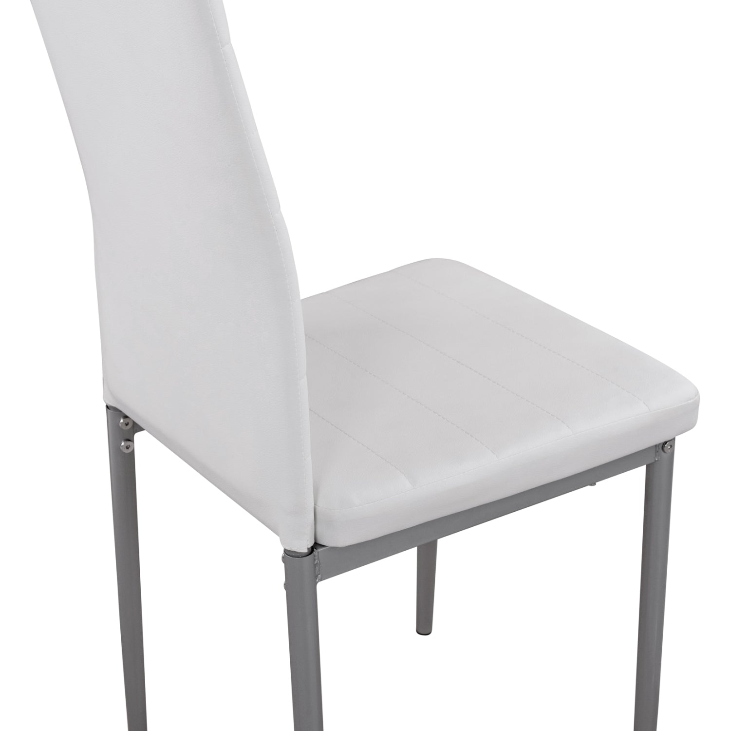 ΚΑΡΕΚΛΑ ΜΕΤΑΛΛΙΚΗ LADY HM0037.11 ΛΕΥΚΟ PU ΜΕΤΑΛΛΙΚΟ ΣΚΕΛΕΤΟ K/D 40x48x95Y εκ. - Pakobazaar