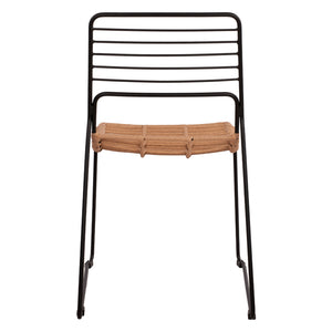 ΚΑΡΕΚΛΑ ΜΕΤΑΛΛΙΚΗ ALLEGRA HM5694 ΜΕ WICKER ΜΠΕΖ 51x54x83Υ εκ. - Pakobazaar