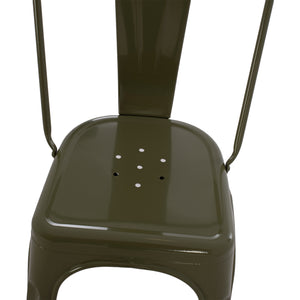 ΚΑΡΕΚΛΑ ΜΕΤΑΛΛΙΚΗ MELITA-PRO HM8641.43 ΣΕ DARK OLIVE GREEN 44x47x84.5Υεκ. - Pakobazaar