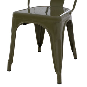 ΚΑΡΕΚΛΑ ΜΕΤΑΛΛΙΚΗ MELITA-PRO HM8641.43 ΣΕ DARK OLIVE GREEN 44x47x84.5Υεκ. - Pakobazaar