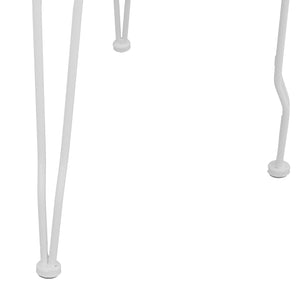 ΚΑΡΕΚΛΑ ΜΕΤΑΛΛΙΚΗ AMORE ΛΕΥΚΗ 42x48x90 εκ. HM5007.12 - Pakobazaar