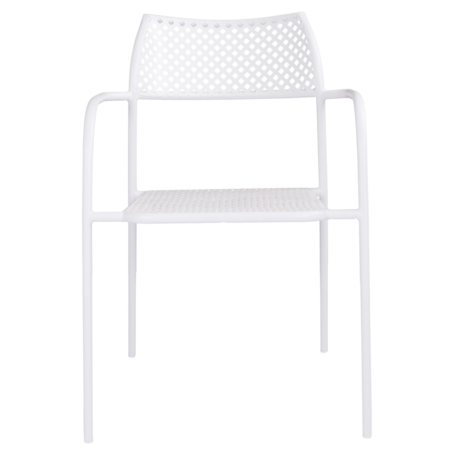 ΚΑΡΕΚΛΑ ΜΕΤΑΛΛΙΚΗ ΛΕΥΚΗ THETIS HM5173.12 55x57x79 cm - Pakobazaar
