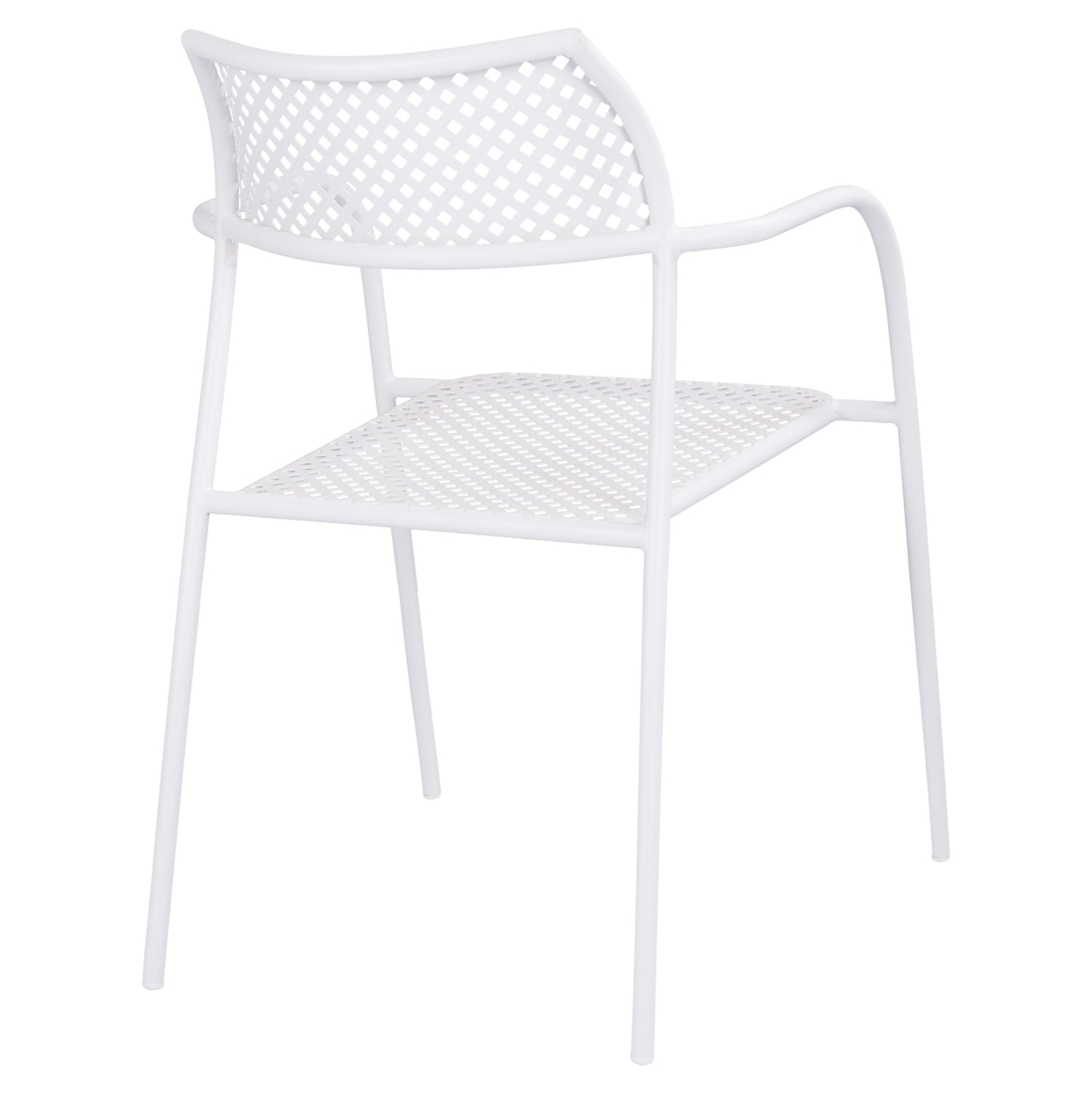 ΚΑΡΕΚΛΑ ΜΕΤΑΛΛΙΚΗ ΛΕΥΚΗ THETIS HM5173.12 55x57x79 cm - Pakobazaar