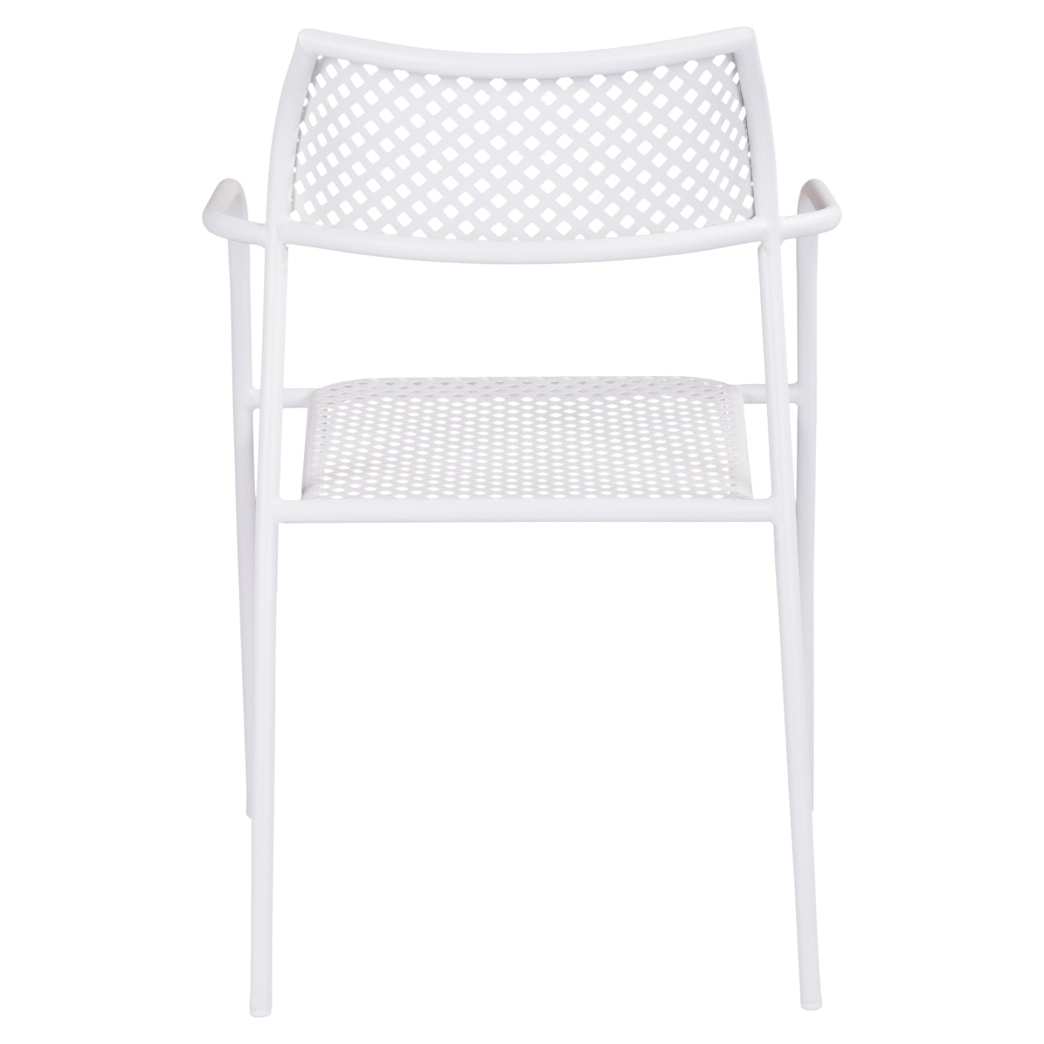 ΚΑΡΕΚΛΑ ΜΕΤΑΛΛΙΚΗ ΛΕΥΚΗ THETIS HM5173.12 55x57x79 cm - Pakobazaar