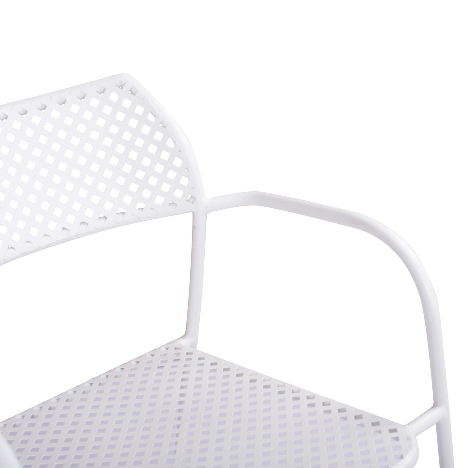 ΚΑΡΕΚΛΑ ΜΕΤΑΛΛΙΚΗ ΛΕΥΚΗ THETIS HM5173.12 55x57x79 cm - Pakobazaar