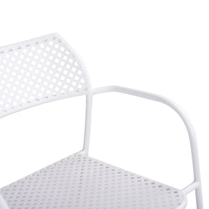 ΚΑΡΕΚΛΑ ΜΕΤΑΛΛΙΚΗ ΛΕΥΚΗ THETIS HM5173.12 55x57x79 cm - Pakobazaar