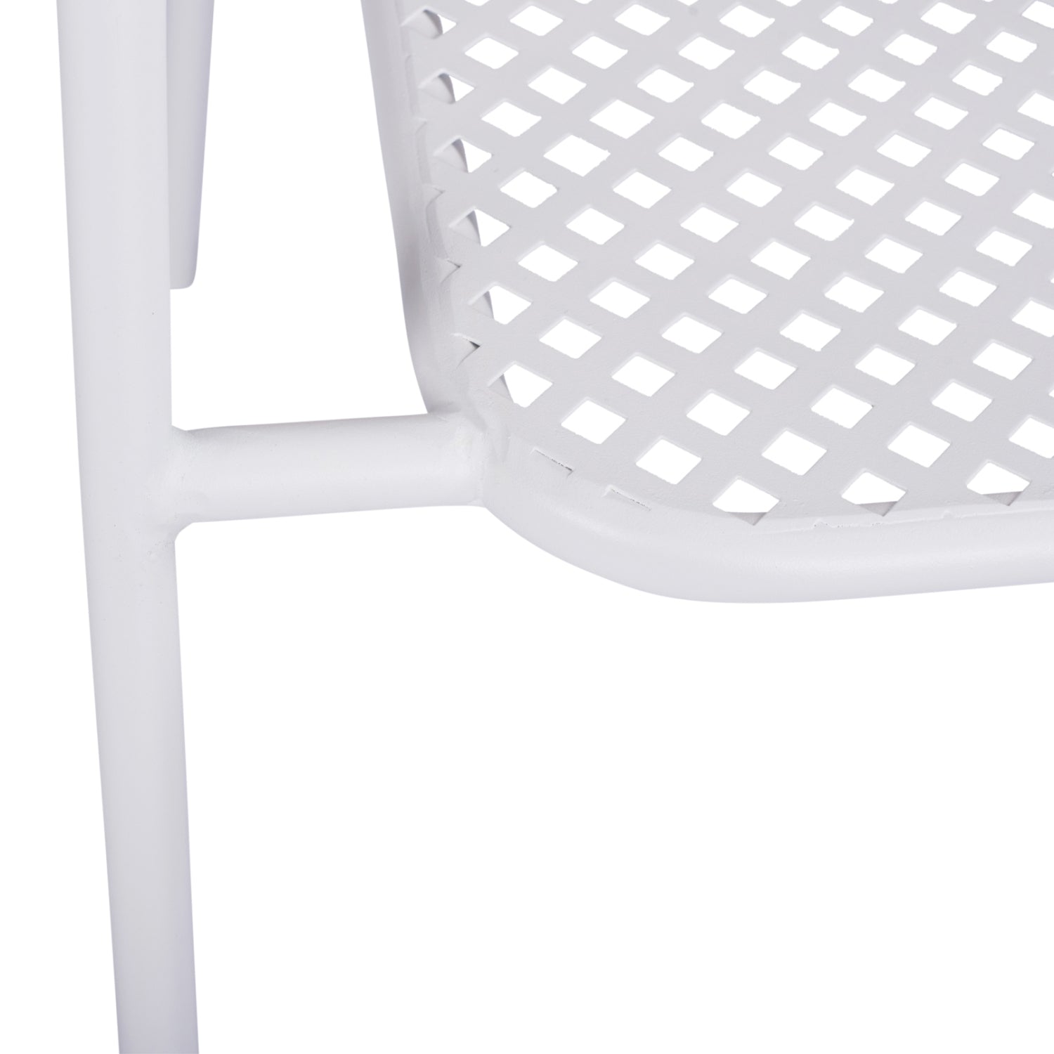 ΚΑΡΕΚΛΑ ΜΕΤΑΛΛΙΚΗ ΛΕΥΚΗ THETIS HM5173.12 55x57x79 cm - Pakobazaar