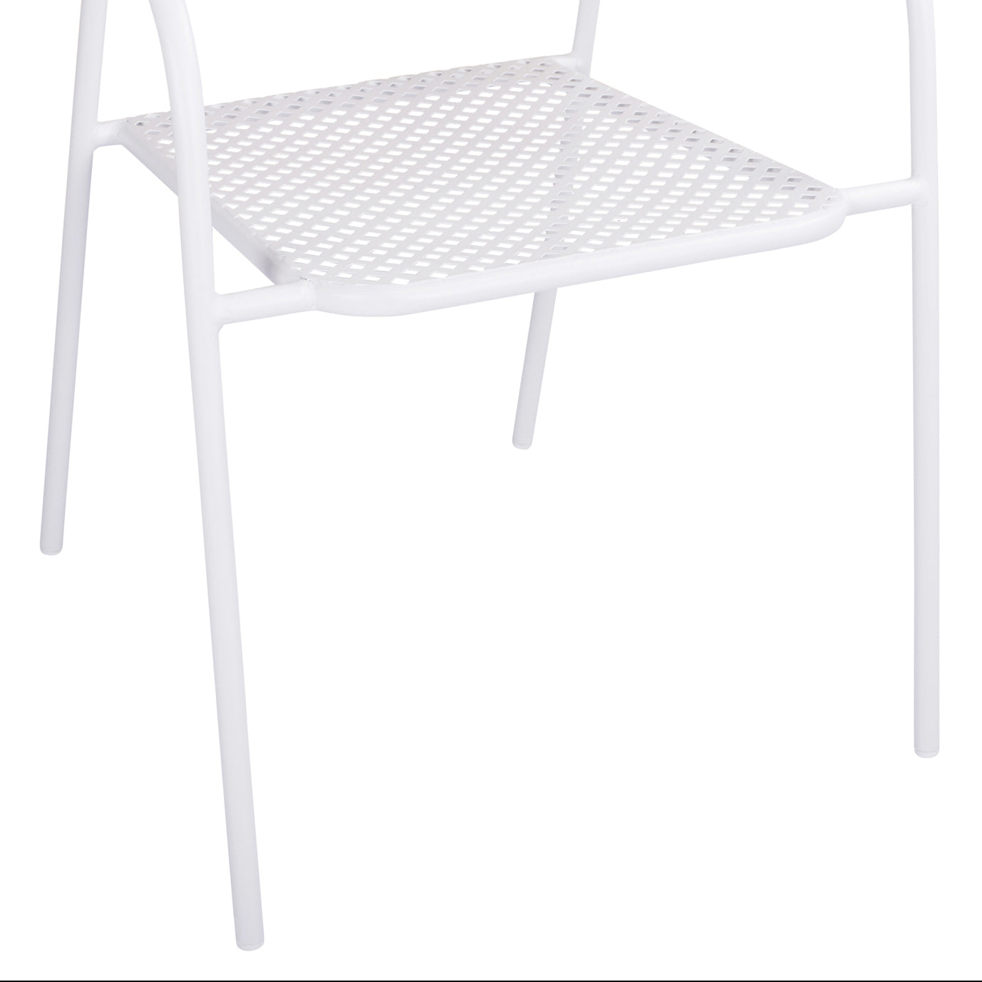 ΚΑΡΕΚΛΑ ΜΕΤΑΛΛΙΚΗ ΛΕΥΚΗ THETIS HM5173.12 55x57x79 cm - Pakobazaar