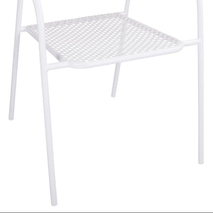 ΚΑΡΕΚΛΑ ΜΕΤΑΛΛΙΚΗ ΛΕΥΚΗ THETIS HM5173.12 55x57x79 cm - Pakobazaar