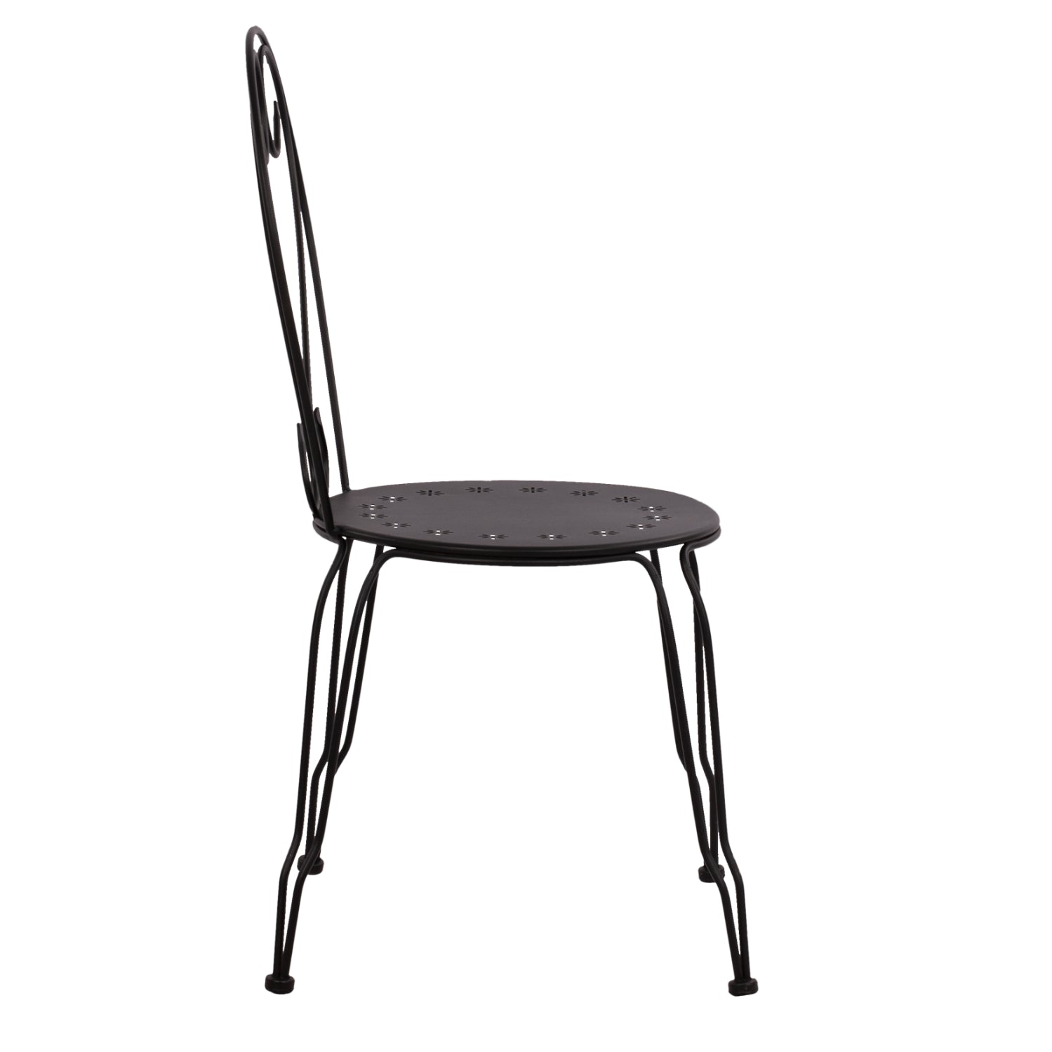 ΚΑΡΕΚΛΑ ΜΕΤΑΛΛΙΚΗ AMORE ΜΑΥΡΗ 42x48x90 εκ. HM5007.11 - Pakobazaar