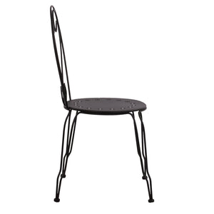ΚΑΡΕΚΛΑ ΜΕΤΑΛΛΙΚΗ AMORE ΜΑΥΡΗ 42x48x90 εκ. HM5007.11 - Pakobazaar