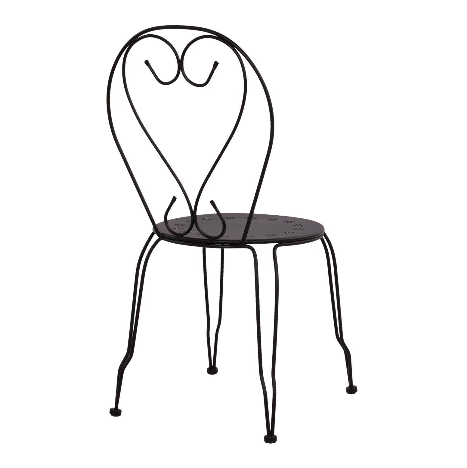 ΚΑΡΕΚΛΑ ΜΕΤΑΛΛΙΚΗ AMORE ΜΑΥΡΗ 42x48x90 εκ. HM5007.11 - Pakobazaar