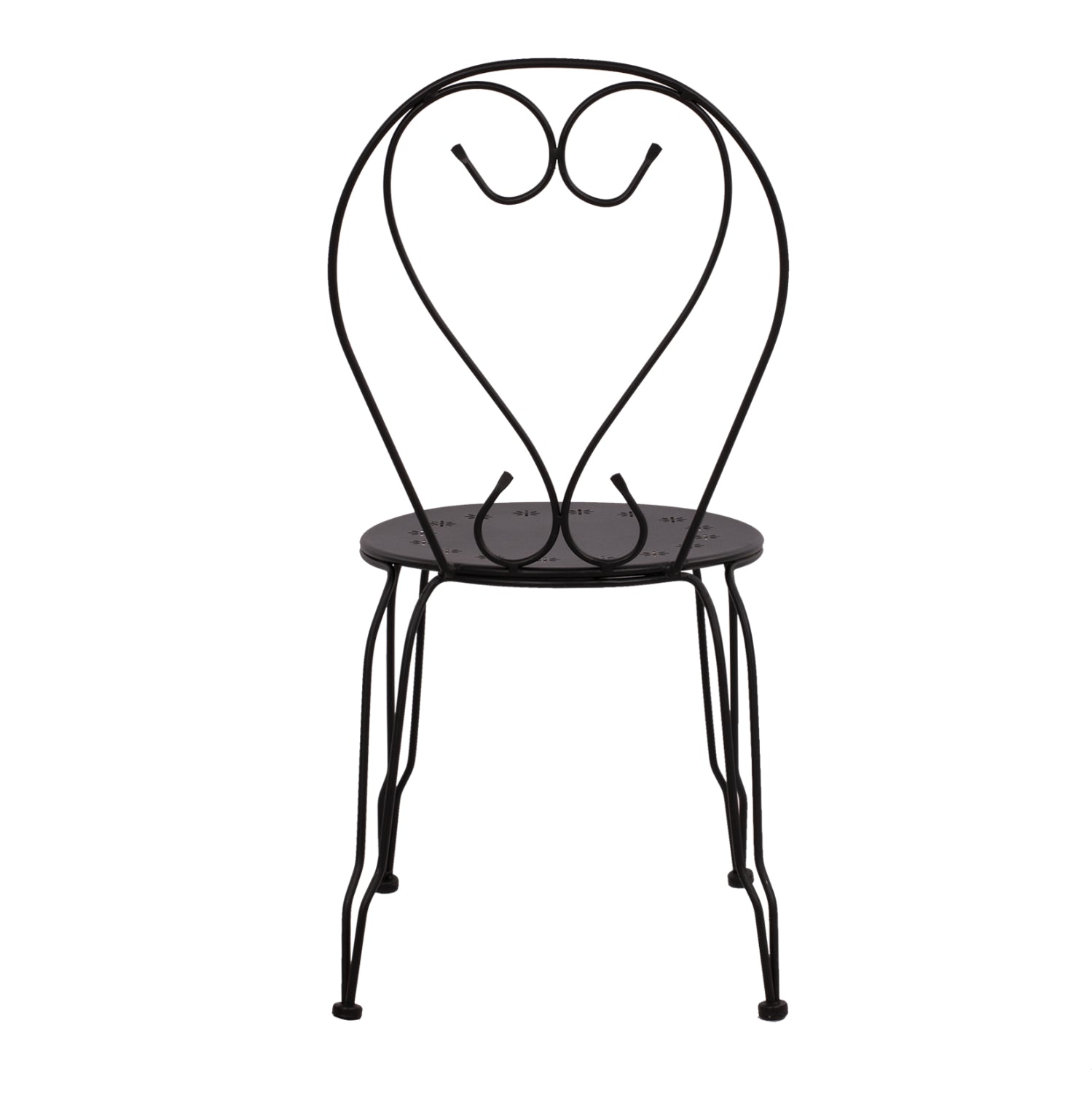 ΚΑΡΕΚΛΑ ΜΕΤΑΛΛΙΚΗ AMORE ΜΑΥΡΗ 42x48x90 εκ. HM5007.11 - Pakobazaar