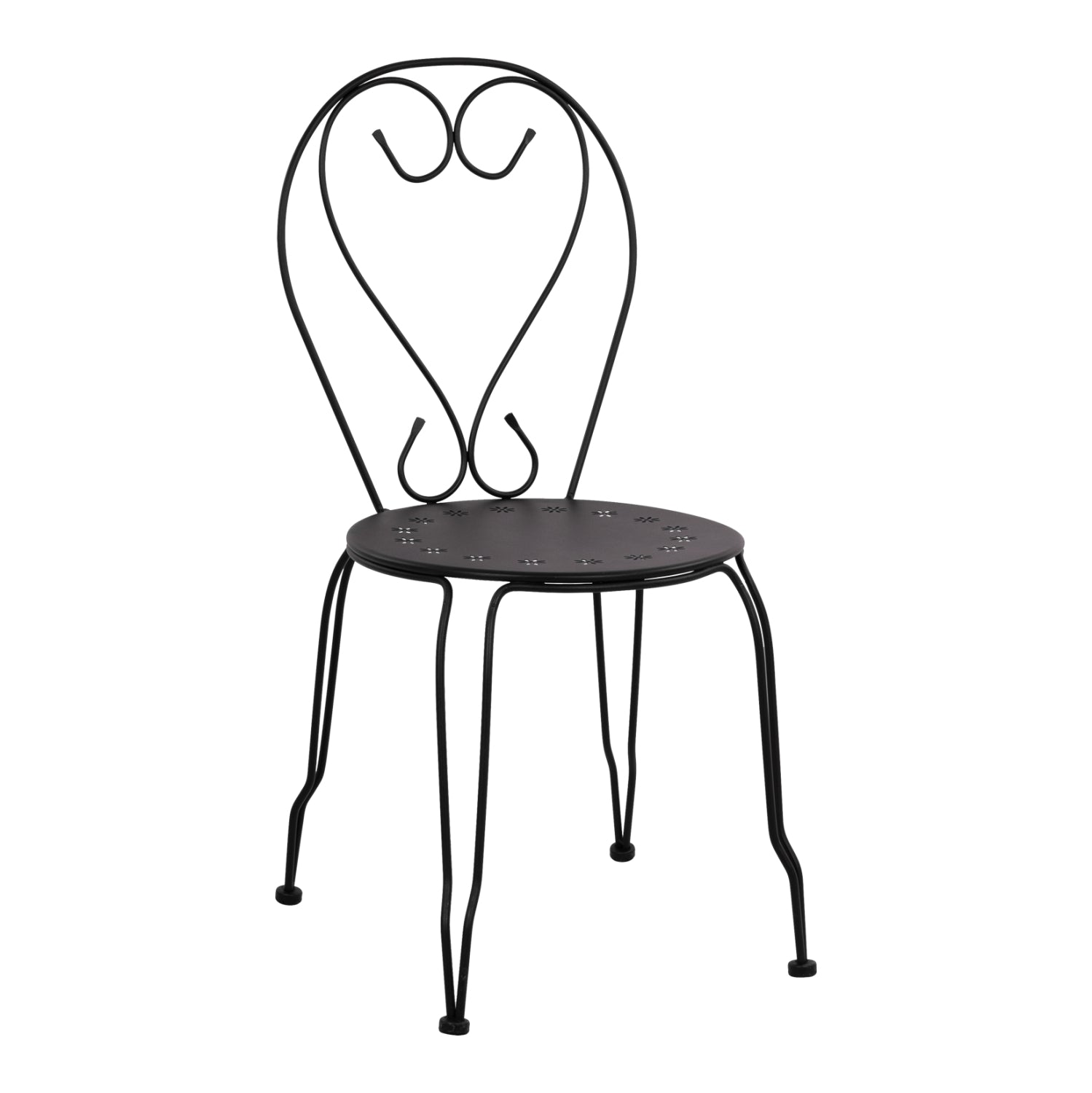 ΚΑΡΕΚΛΑ ΜΕΤΑΛΛΙΚΗ AMORE ΜΑΥΡΗ 42x48x90 εκ. HM5007.11 - Pakobazaar