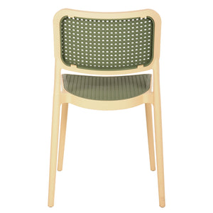 ΚΑΡΕΚΛΑ ΠΟΛΥΠΡΟΠΥΛΕΝΙΟΥ MEKO HM5934.04 ΜΠΕΖ ΜΕ OLIVE GREEN ΨΑΘΑ 41x49x102Υ εκ. - Pakobazaar