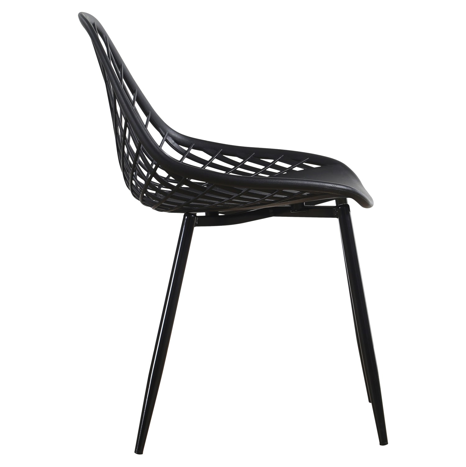 ΚΑΡΕΚΛΑ ΠΟΛΥΠΡΟΠΥΛΕΝΙΟΥ LIO ΜΕ ΜΕΤΑΛΛΙΚΑ ΠΟΔΙΑ ΜΑΥΡΗ HM9524.02 52x53x82Υ εκ. - Pakobazaar