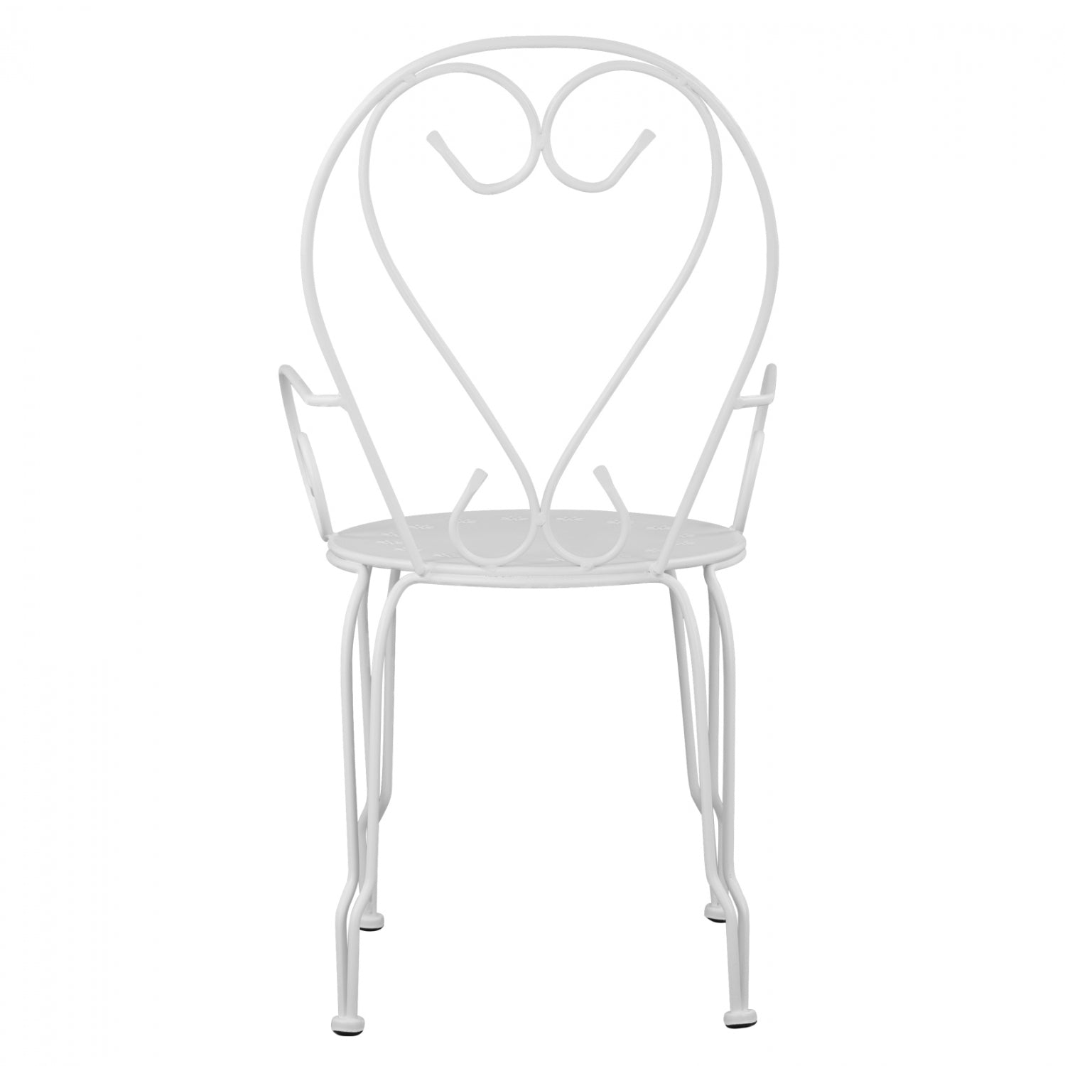 ΚΑΡΕΚΛΑ ΠΟΛΥΘΡΟΝΑ ΜΕΤΑΛΛΙΚΗ AMORE ΛΕΥΚΗ HM5008.12 49x48x90 εκ. - Pakobazaar