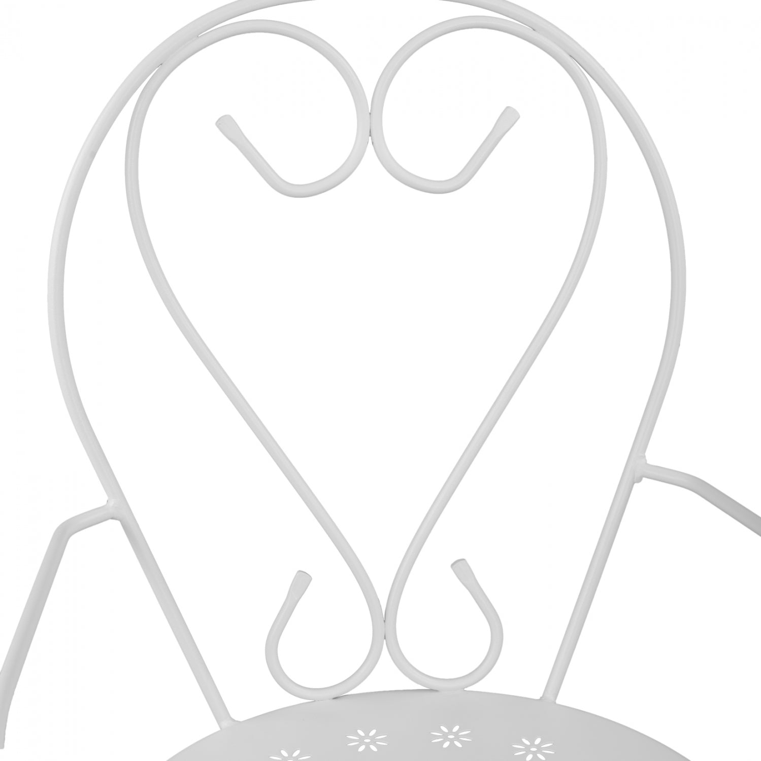 ΚΑΡΕΚΛΑ ΠΟΛΥΘΡΟΝΑ ΜΕΤΑΛΛΙΚΗ AMORE ΛΕΥΚΗ HM5008.12 49x48x90 εκ. - Pakobazaar