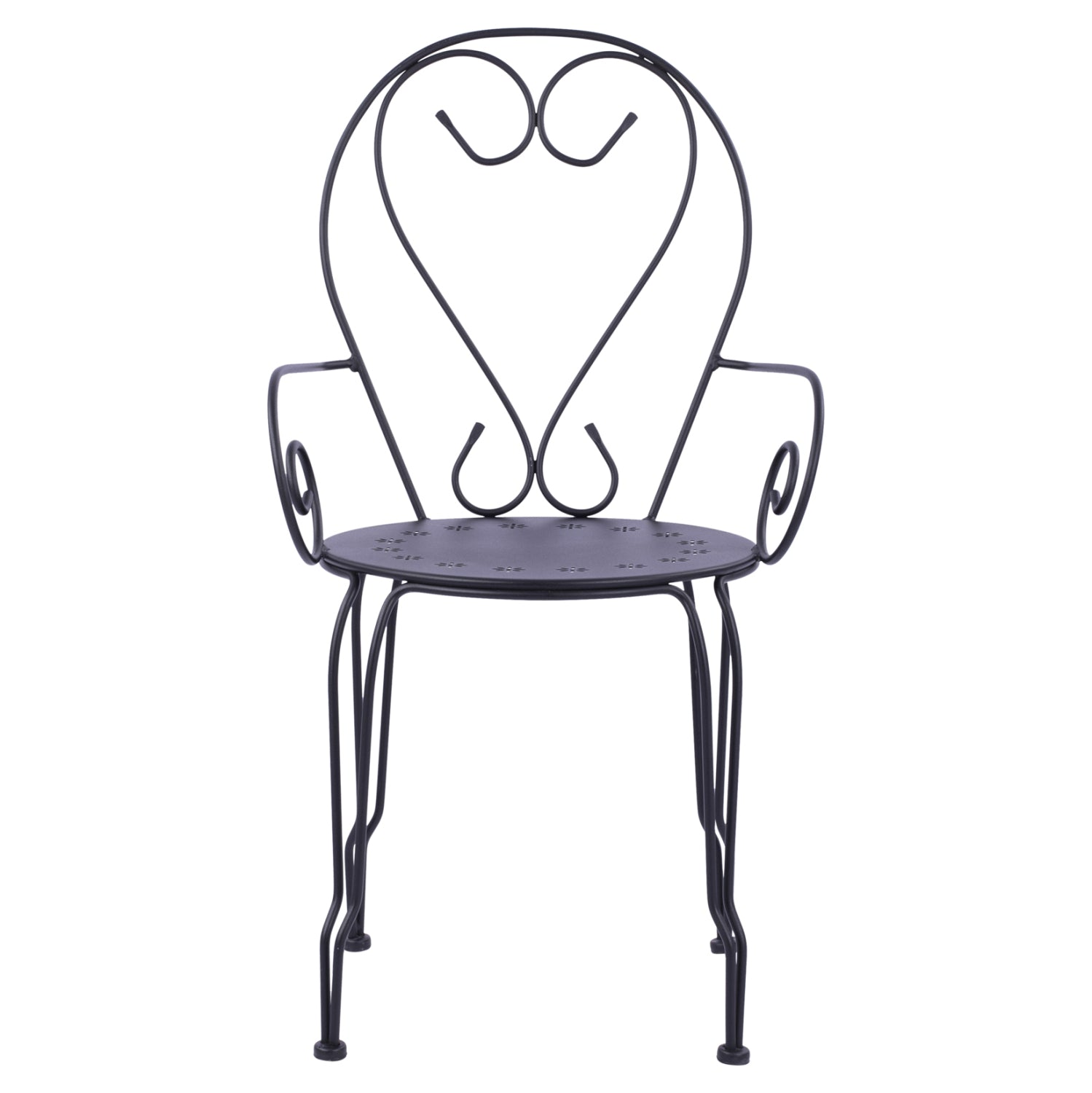 ΚΑΡΕΚΛΑ ΠΟΛΥΘΡΟΝΑ ΜΕΤΑΛΛΙΚΗ AMORE ΜΑΥΡΗ HM5008.11 49x48x90 εκ. - Pakobazaar