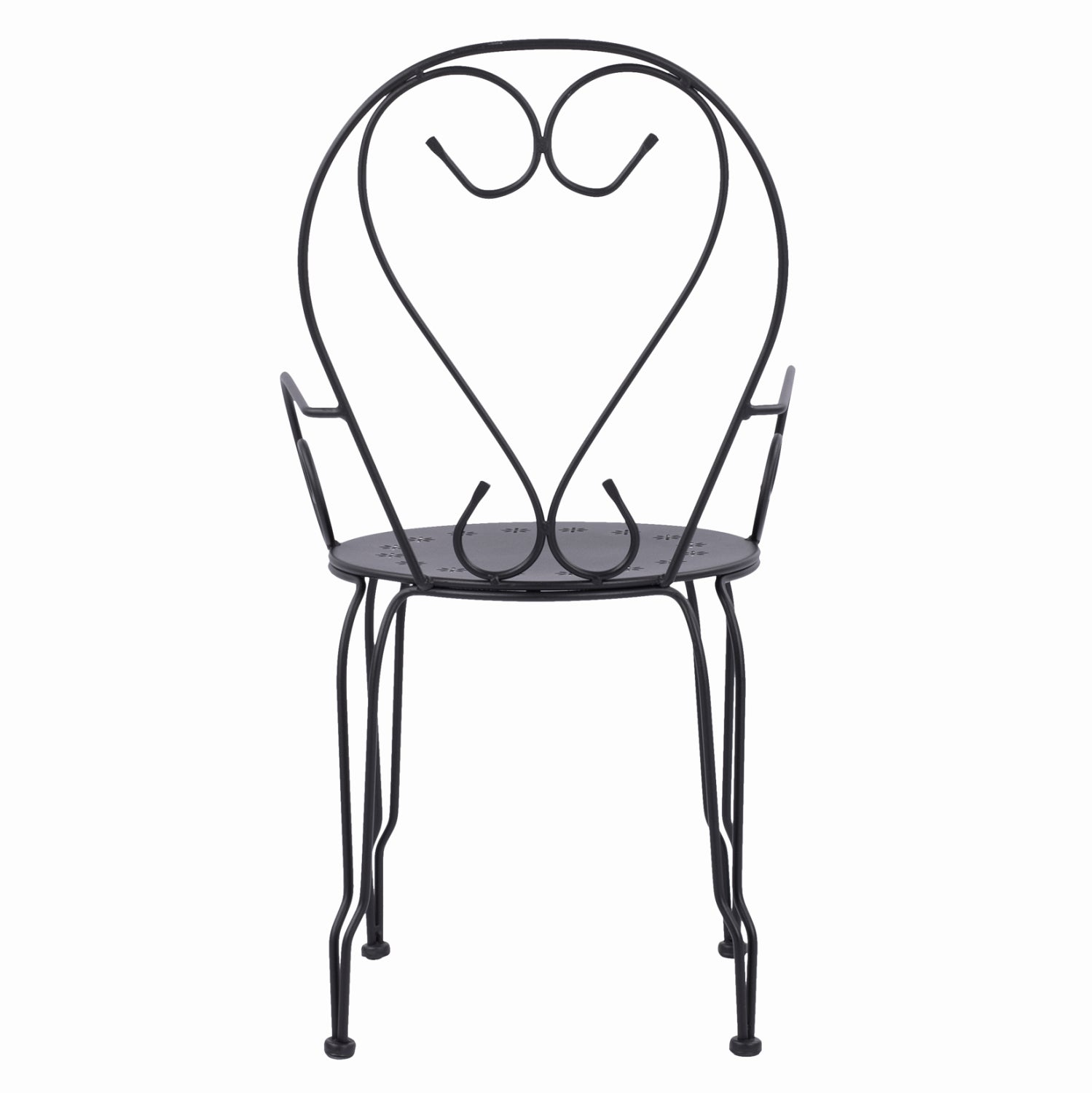 ΚΑΡΕΚΛΑ ΠΟΛΥΘΡΟΝΑ ΜΕΤΑΛΛΙΚΗ AMORE ΜΑΥΡΗ HM5008.11 49x48x90 εκ. - Pakobazaar