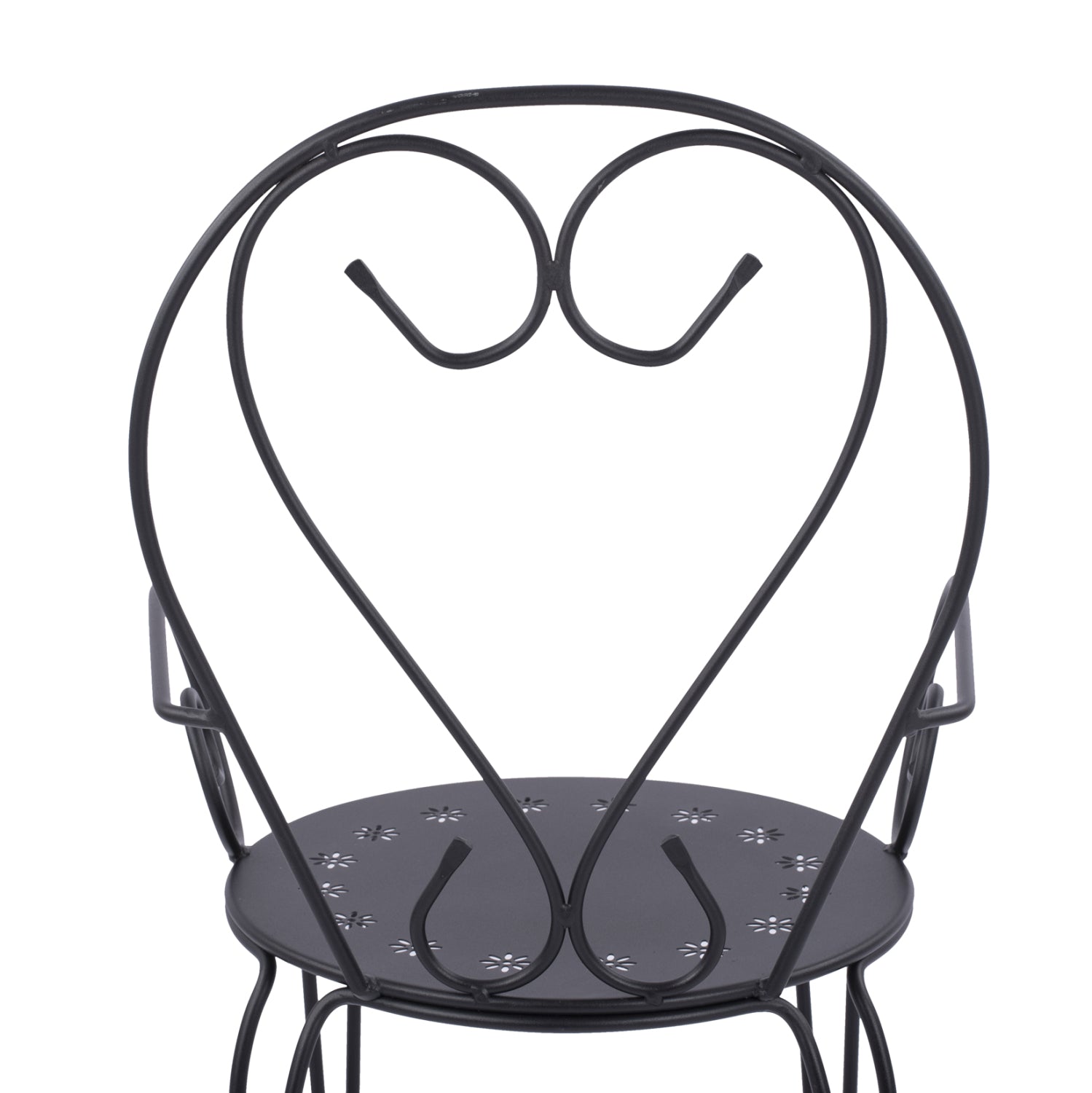 ΚΑΡΕΚΛΑ ΠΟΛΥΘΡΟΝΑ ΜΕΤΑΛΛΙΚΗ AMORE ΜΑΥΡΗ HM5008.11 49x48x90 εκ. - Pakobazaar