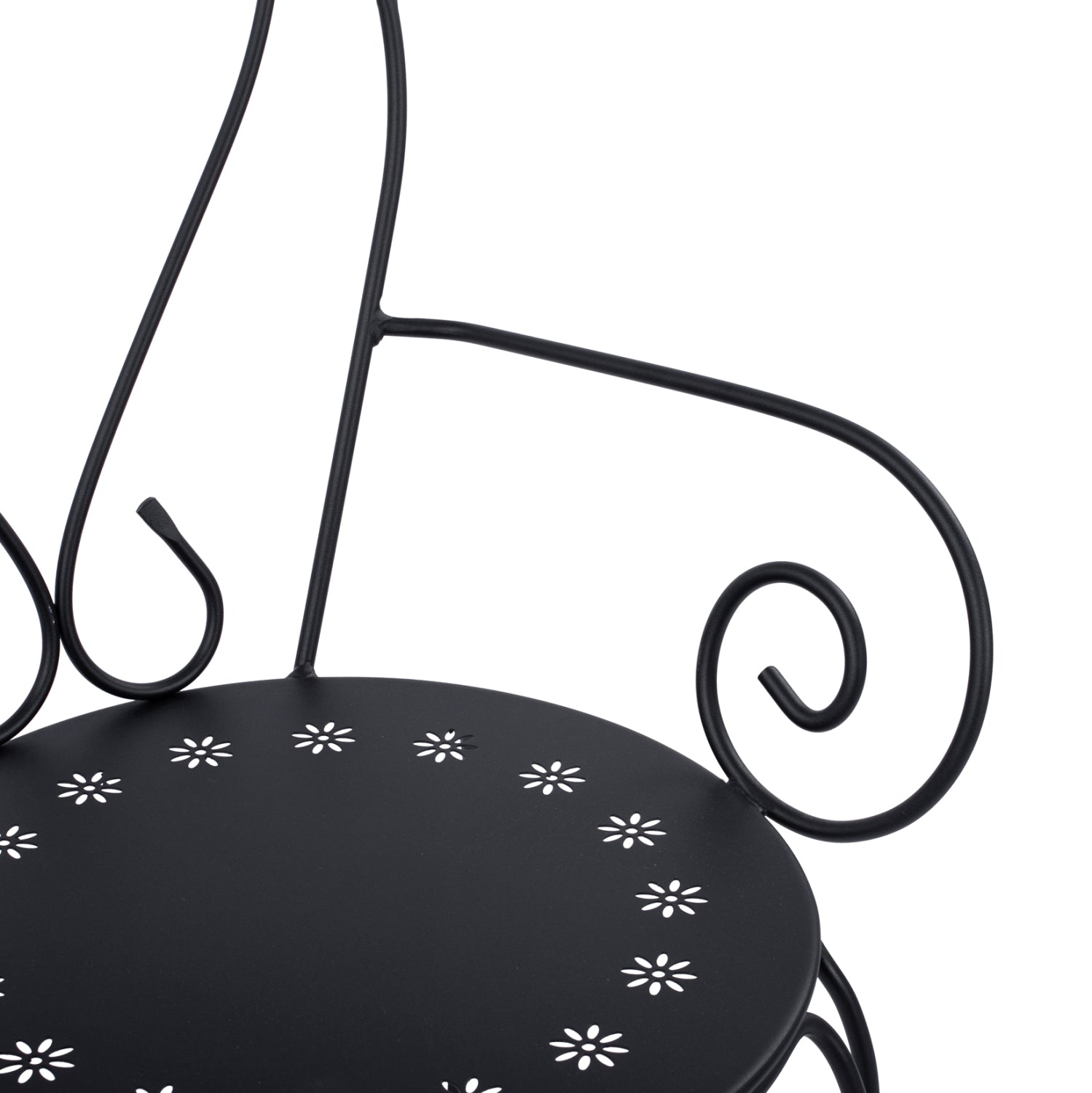 ΚΑΡΕΚΛΑ ΠΟΛΥΘΡΟΝΑ ΜΕΤΑΛΛΙΚΗ AMORE ΜΑΥΡΗ HM5008.11 49x48x90 εκ. - Pakobazaar