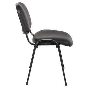 ΚΑΡΕΚΛΑ JANISHA HM1010.01 ΜΕ ΔΕΡΜΑΤΙΝΗ PU ΜΑΥΡΟ 53,5x59x77 εκ. - Pakobazaar