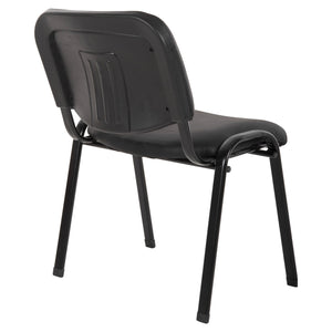 ΚΑΡΕΚΛΑ JANISHA HM1010.01 ΜΕ ΔΕΡΜΑΤΙΝΗ PU ΜΑΥΡΟ 53,5x59x77 εκ. - Pakobazaar